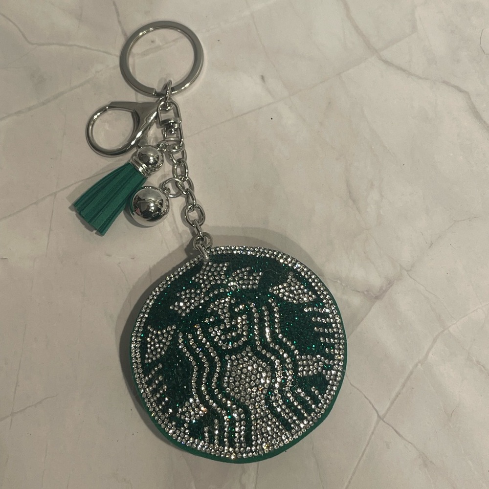 CHOICE OF - Sbux Rhinestone Puff Keychain Bag charm - Picture 2 of 9